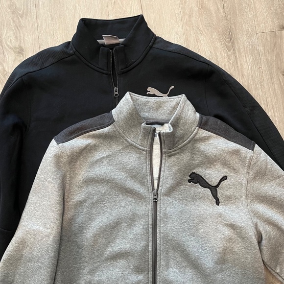 Puma Men's Full Zip Logo Fleece Track (Set of 2) - Picture 1 of 8